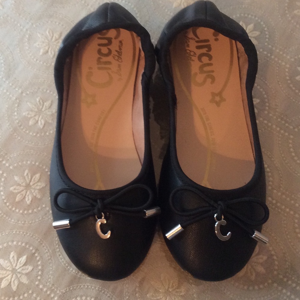 Girls Sam Edelman Circus Black Ballet Flats